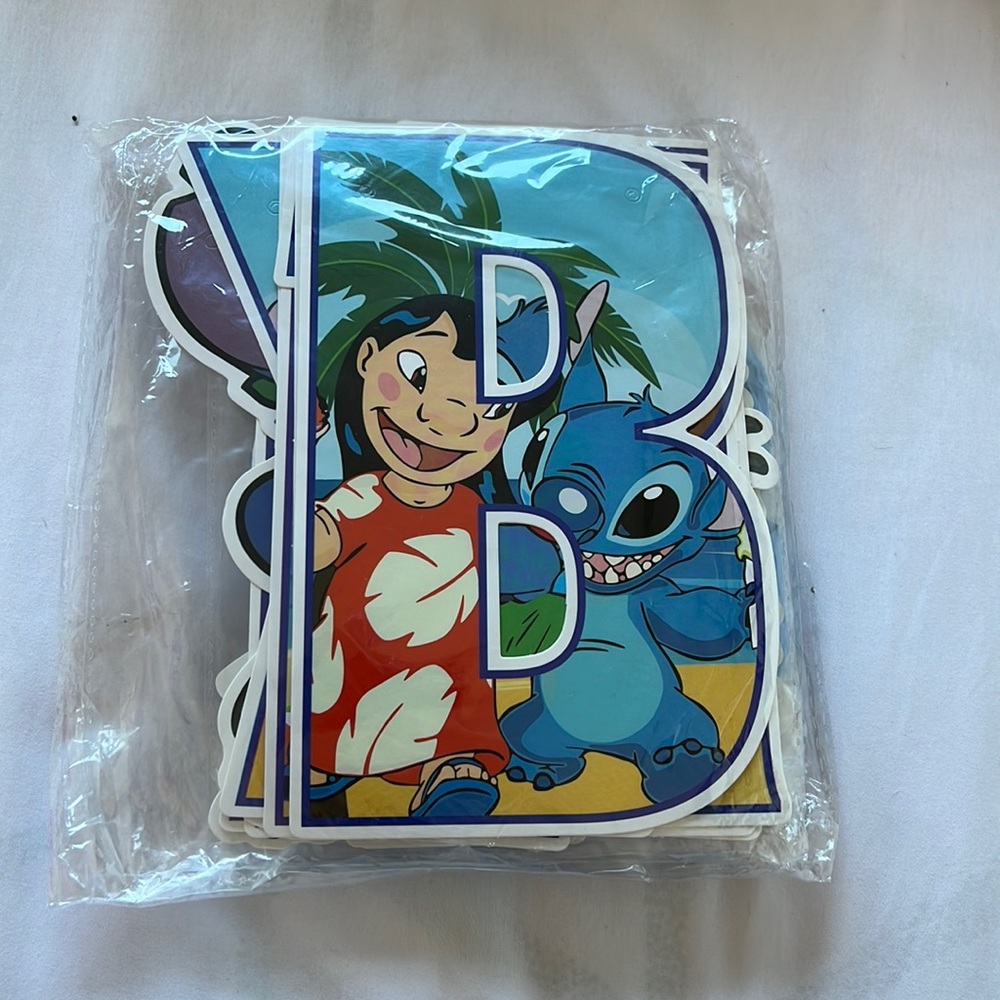 Lulu and Stitch birthday decorations